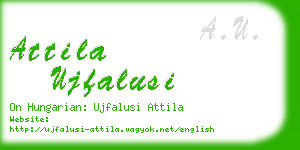 attila ujfalusi business card